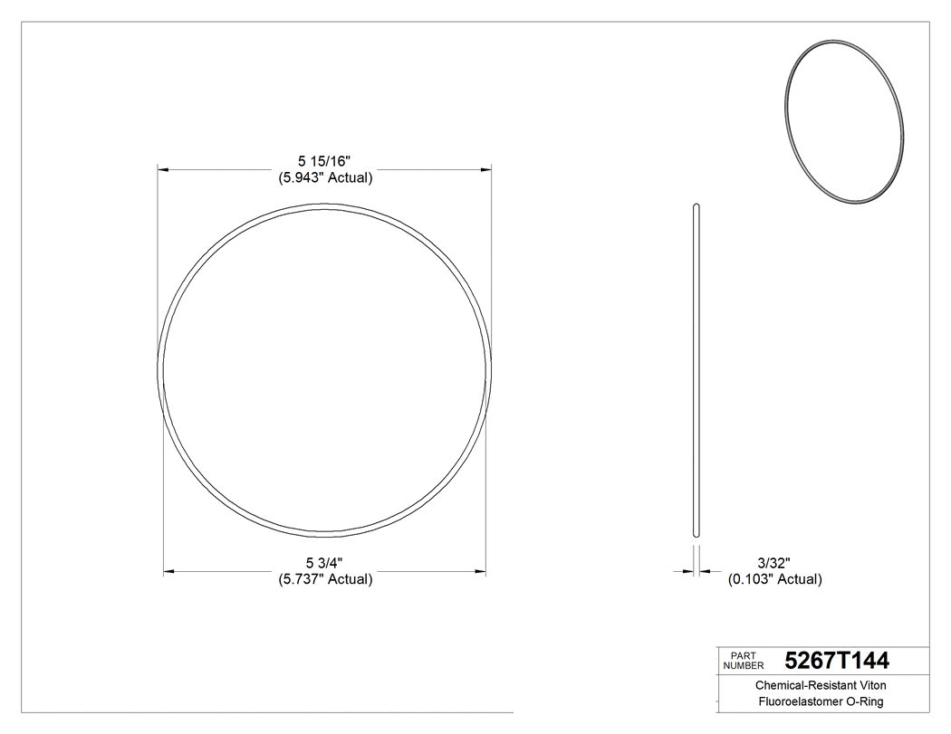 Technical drawing - 5267T144
